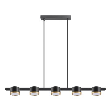 LED luster na sajli MIRELLA 5xGX53/6W/230V crna