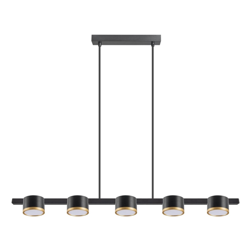 LED luster na sajli MIRELLA 5xGX53/6W/230V crno