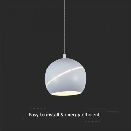 LED luster na sajli na dodir LED/8,5W/230V 3000K bela