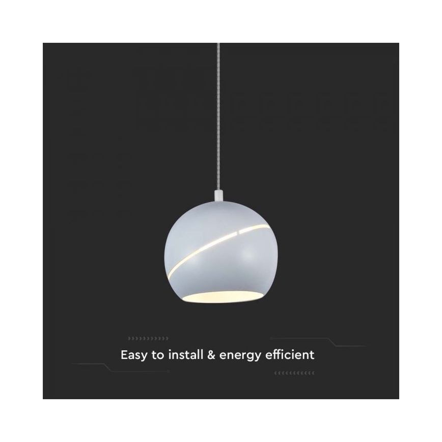 LED luster na sajli na dodir LED/8,5W/230V 3000K bela