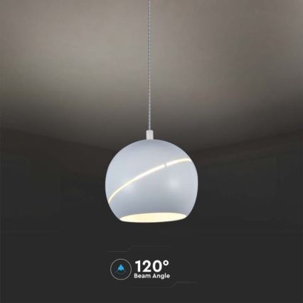 LED luster na sajli na dodir LED/8,5W/230V 3000K bela