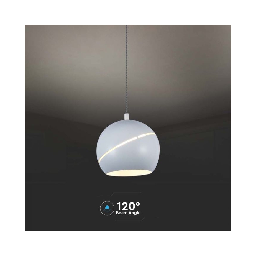 LED luster na sajli na dodir LED/8,5W/230V 3000K bela