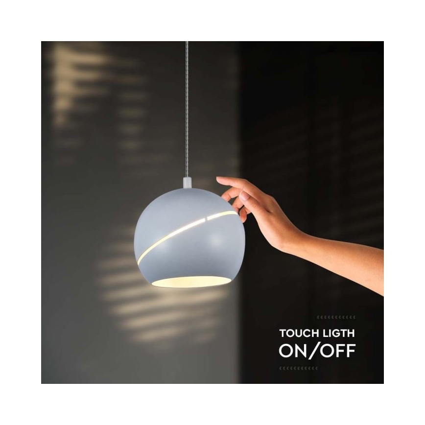 LED luster na sajli na dodir LED/8,5W/230V 3000K bela