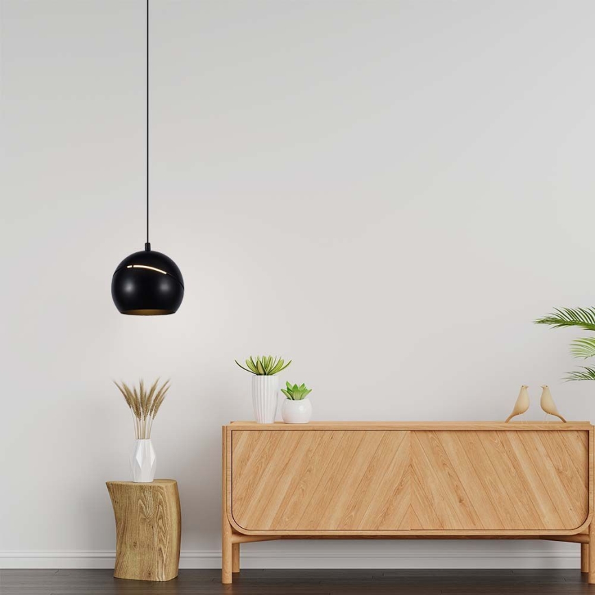 LED luster na sajli na dodir LED/8,5W/230V 3000K crno