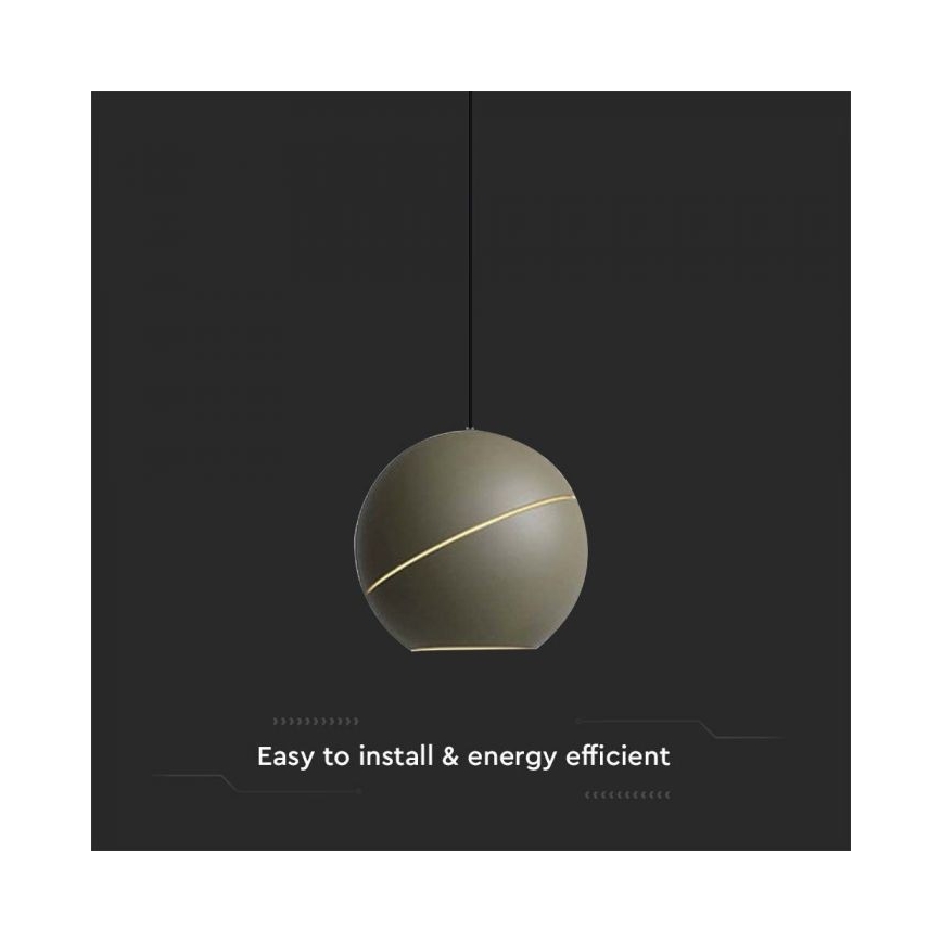 LED luster na sajli na dodir LED/8,5W/230V 3000K sivo