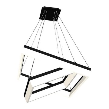 LED luster na sajli NERO 2xLED/80W/230V