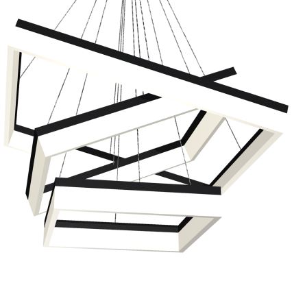 LED Luster na sajli NERO 3xLED/140W/230V