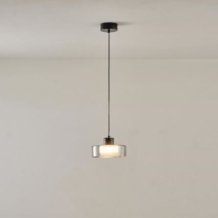 LED luster na sajli NIMBUS LED/8W/230V 3000K crno/dimno pr. 20 cm