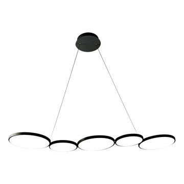 LED luster na sajli OLYMPIA 5xLED/10W/230V crno