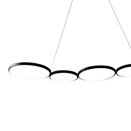 LED luster na sajli OLYMPIA 5xLED/10W/230V crno