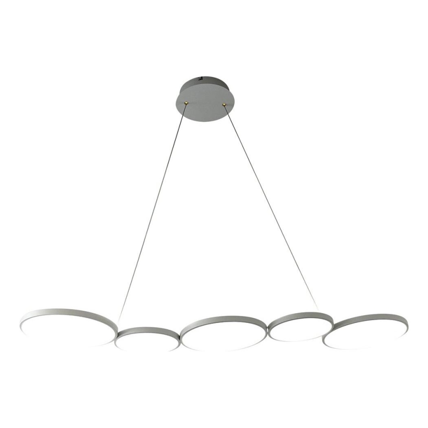 LED luster na sajli OLYMPIA 5xLED/10W/230V sivo