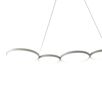 LED luster na sajli OLYMPIA 5xLED/10W/230V sivo