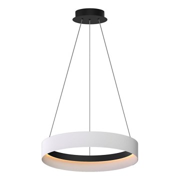 LED luster na sajli ORBITA LED/52W/230V bela/crno