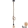 LED luster na sajli ROPE 1xE27/8W/230V