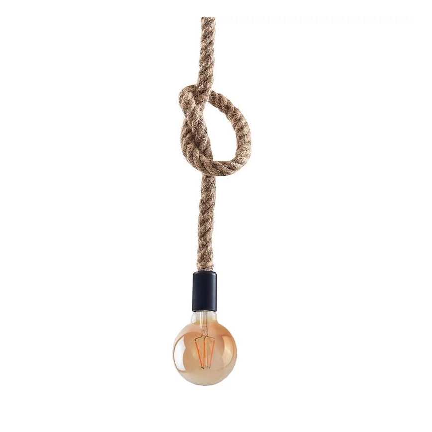 LED luster na sajli ROPE 1xE27/8W/230V