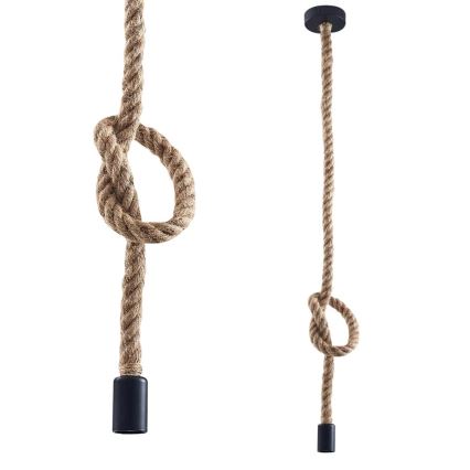 LED luster na sajli ROPE 1xE27/8W/230V