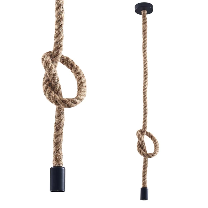 LED luster na sajli ROPE 1xE27/8W/230V
