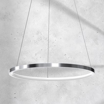 LED luster na sajli ROTONDA LED/27W/230V sjajni krom
