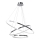 LED luster na sajli ROTONDA LED/93W/230V sjajni krom