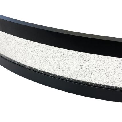 LED luster na sajli, prigušiva, LED/70W/230V 3000-6500K Ø60 cm crna + daljinski upravljač