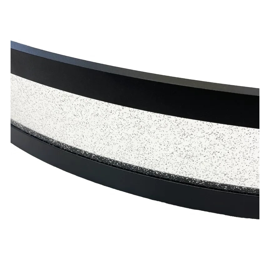 LED luster na sajli, prigušiva, LED/70W/230V 3000-6500K Ø60 cm crna + daljinski upravljač