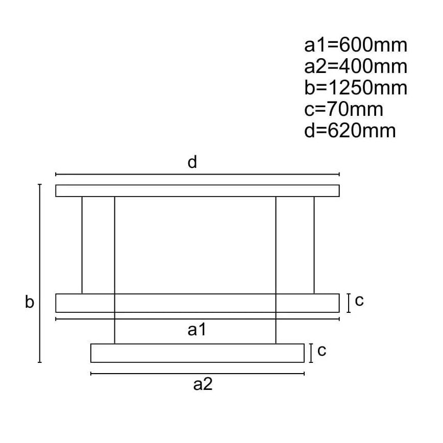 LED luster na sajli, prigušiva, LED/70W/230V 3000-6500K Ø60 cm crna + daljinski upravljač