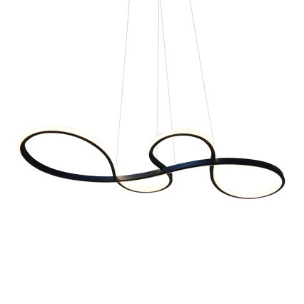 LED luster na sajli SALSA LED/38W/230V 4000K crno