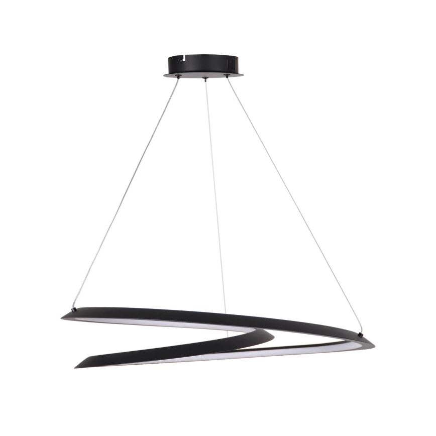 LED luster na sajli TANGO LED/44W/230V 4000K pr. 60 cm crno