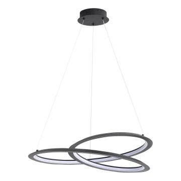 LED luster na sajli TANGO LED/44W/230V 4000K prečnik 60 cm crna