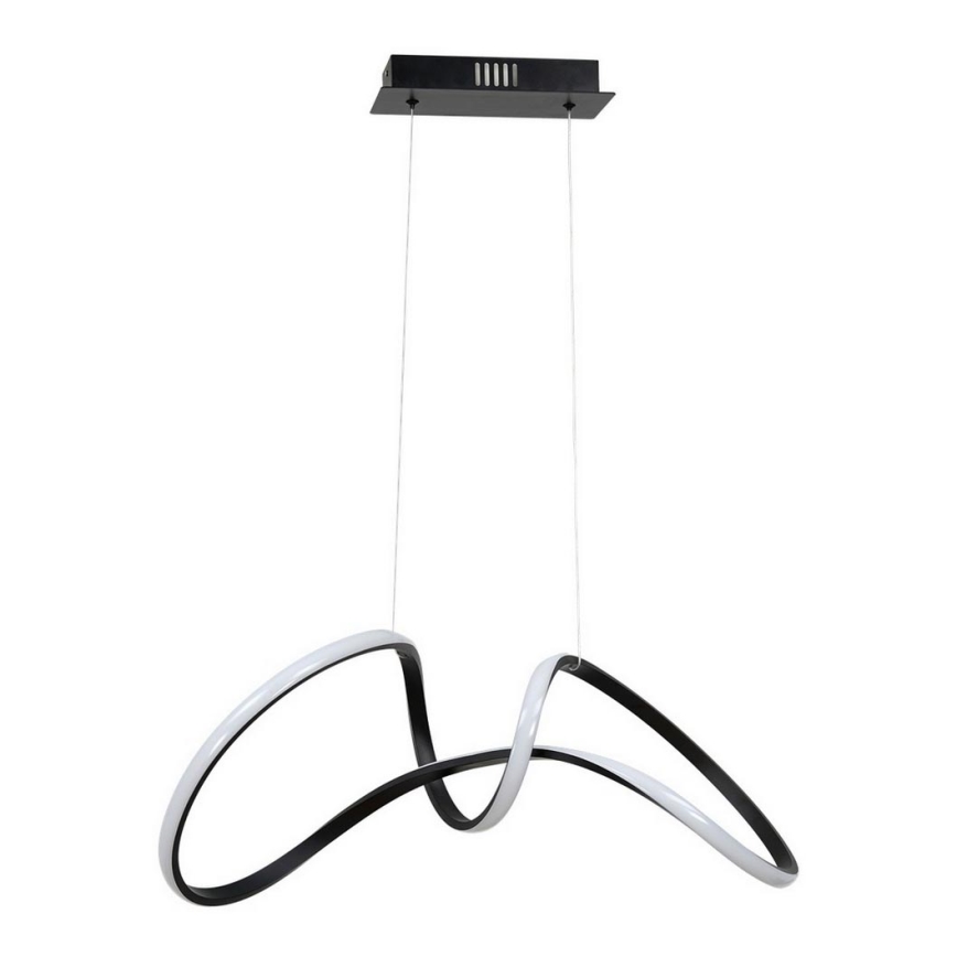LED luster na sajli TESORO LED/48W/230V crno