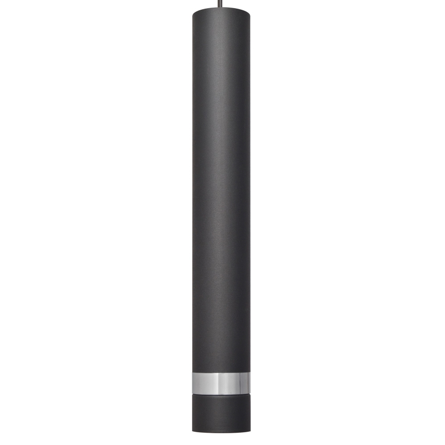 LED luster na sajli TUBA 1xGU10/4,8W/230V crno/sjajni krom