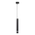 LED luster na sajli TUBA 1xGU10/4,8W/230V crno/sjajni krom