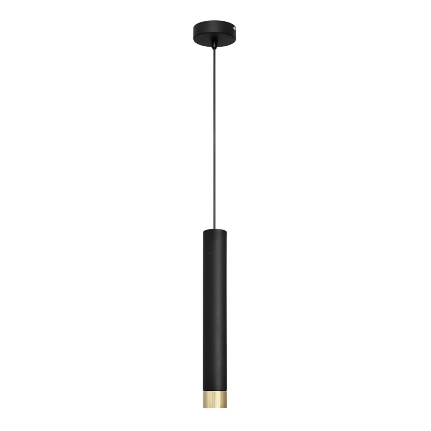 LED luster na sajli TUBA 1xGU10/4,8W/230V crno/zlatna