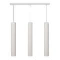 LED luster na sajli TUBA 3xGU10/4,8W/230V bela