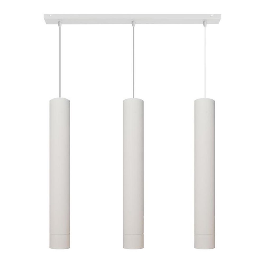 LED luster na sajli TUBA 3xGU10/4,8W/230V bela