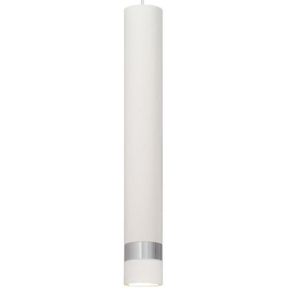 LED luster na sajli TUBA 3xGU10/4,8W/230V bela/mat krom
