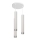 LED luster na sajli TUBA 3xGU10/4,8W/230V bela/mat krom