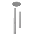 LED luster na sajli TUBA 3xGU10/4,8W/230V sivo