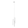 LED luster na sajli TUBULAR 3xLED/5W/230V bela