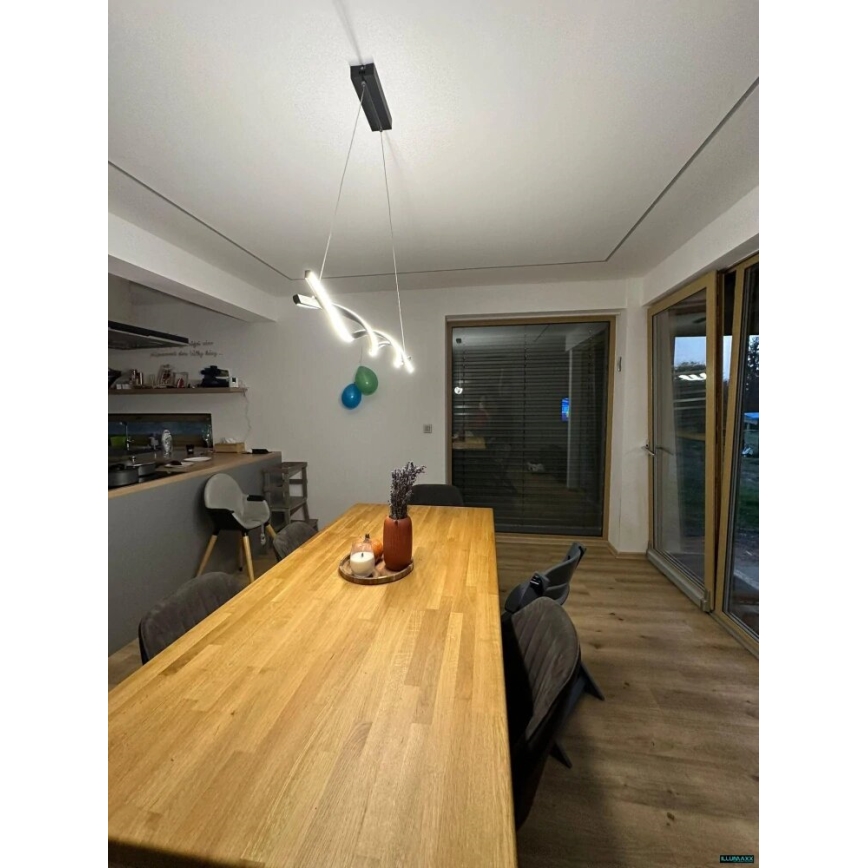 LED luster na sajli TWIST LED/37W/230V 4000K 120 cm zlatna