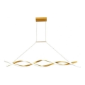 LED luster na sajli TWIST LED/37W/230V 4000K 120 cm zlatni