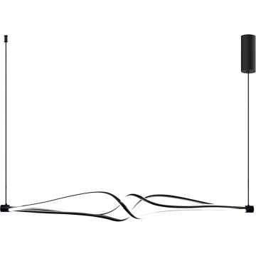 LED luster na sajli TWISTER LED/56W/230V crno