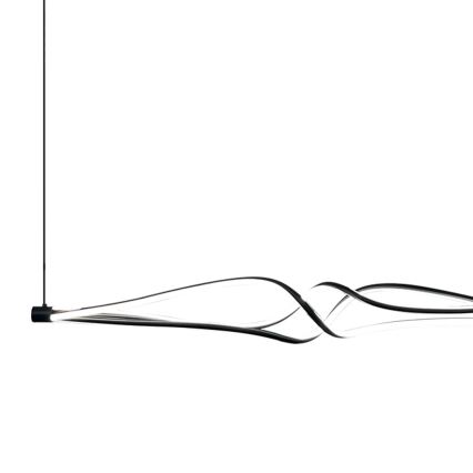 LED luster na sajli TWISTER LED/56W/230V crno