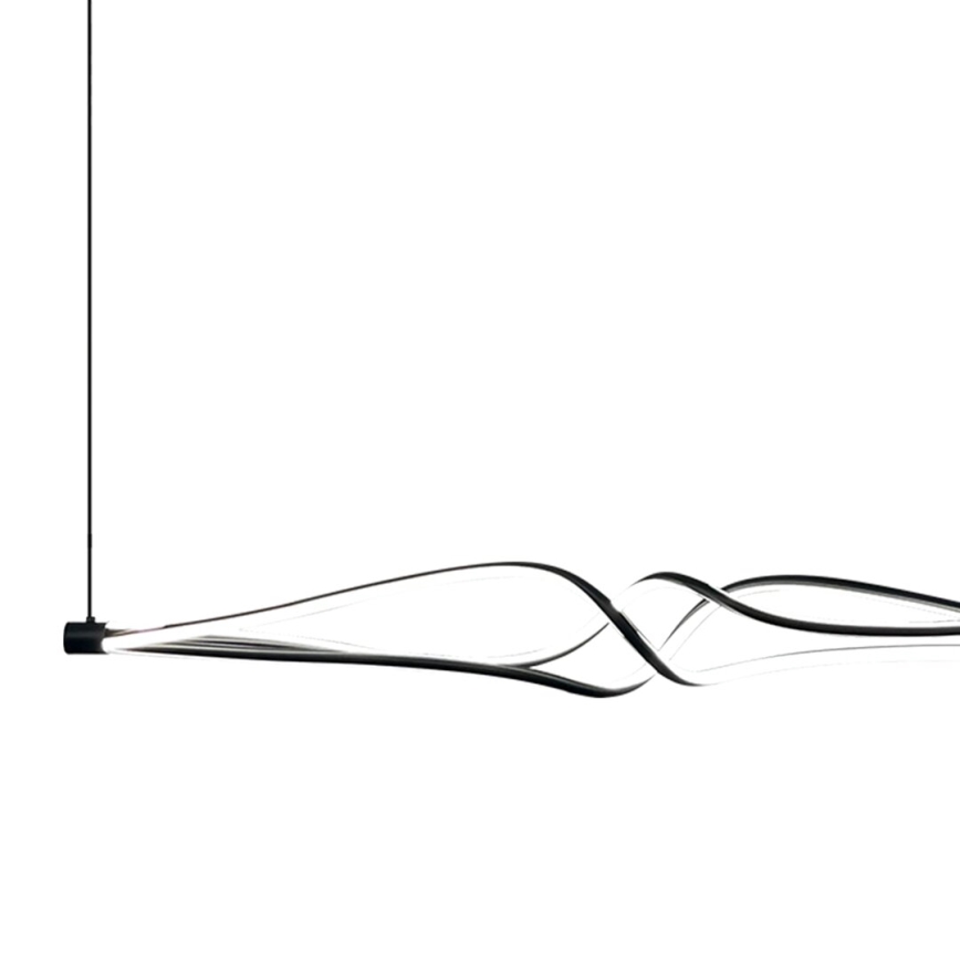 LED luster na sajli TWISTER LED/56W/230V crno
