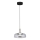 LED luster na sajli VETRO LED/6W/230V pr. 23 cm sivo/crno