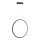 LED Luster na sajli za kupatilo SATURNO LED/28W/230V IP44 antracit