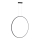 LED Luster na sajli za kupatilo SATURNO LED/46W/230V IP44 antracit