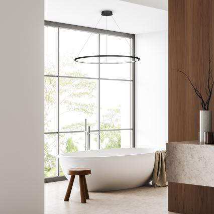 LED Luster na sajli za kupatilo SATURNO LED/65W/230V IP44 antracit