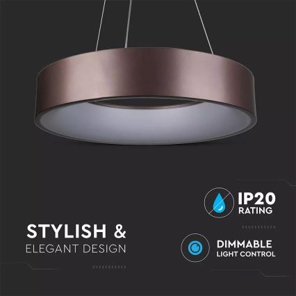 LED luster na sajli za prigušivanje 1xLED/30W/230V