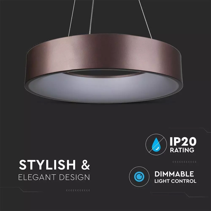 LED luster na sajli za prigušivanje 1xLED/30W/230V